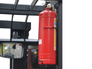 Electric Forklift fire extinguisher bracket